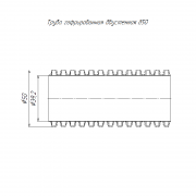 Труба гофрированная двустенная ПНД гибкая d50мм с протяжкой SN26 450 красн. (уп.50м) Промрукав PR15.0113 PR15.0113