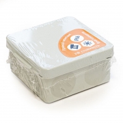 Коробка распределительная ОП для прямого монтажа двухкомпонентная безгалогенная (HF) 100х100х50 Промрукав 60-0300 60-0300