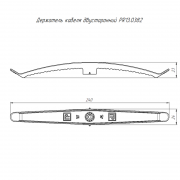 Держатель кабеля двусторонний для прямого монтажа (уп.20шт) сер. Промрукав PR13.0382 PR13.0382