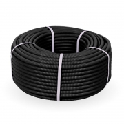 Труба гофрированная ПНД d16мм с протяжкой безгалоген. (HF) черн. (уп.100м) Строитель PR.021651 PR.021651