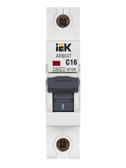 Выключатель автоматический 1п C 16А M10N ARMAT IEK AR-M10N-1-C016 AR-M10N-1-C016
