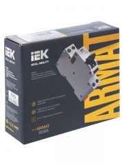 Выключатель автоматический дифференциального тока 2п C 16А 30мА тип AC АВДТ B06S 18мм ARMAT IEK AR-B06S-1N-C16C030 AR-B06S-1N-C16C030