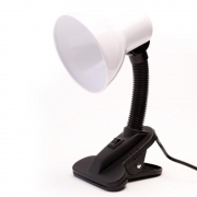 Светильник UF-320P С01 настол. прищепка 230В 60Вт E27 ЛОН бел. Ultraflash 12370 12370