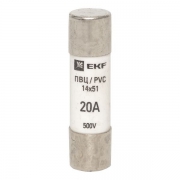 Вставка плавкая цилиндрическая ПВЦ 14х51 20А EKF pvc-14x51-20 pvc-14x51-20