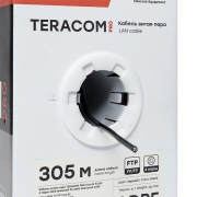 Кабель витая пара F/UTP кат.5e 4 пары solid внешний 24AWG LDPE черн. TERACOM PRO PRO EKF TRP-5EFTP-04PE-BK-OUT3 TRP-5EFTP-04PE-BK-OUT3