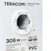 Кабель витая пара F/UTP кат.5e 4 пары solid 24AWG PVC сер. TERACOM PRO EKF TRP-5EFTP-04PVC-GY-IN3 TRP-5EFTP-04PVC-GY-IN3