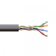 Кабель витая пара U/UTP кат.5e 4 пары solid внешний оболочка LDPE черн. TERACOM EKF TRC-5EUTP-04PE-BK-OUT3 TRC-5EUTP-04PE-BK-OUT3