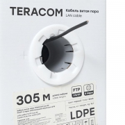Кабель витая пара F/UTP кат.5e 4 пары solid внешний оболочка LDPE черн. TERACOM EKF TRC-5EFTP-04PE-BK-OUT3 TRC-5EFTP-04PE-BK-OUT3