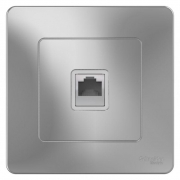 Розетка компьютерная 1-м СП Blanca RJ45 кат.5E алюм. SE BLNIS045003 BLNIS045003