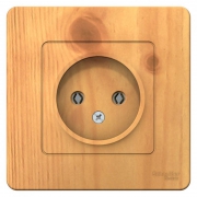 Розетка 1-м СП Blanca 16А IP20 250В без заземл. без защ. шторок ясень SE BLNRS000015 BLNRS000015