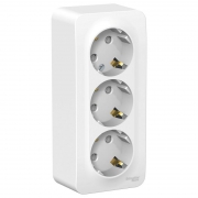 Розетка 3-м ОП Blanca 16А IP20 250В с заземл. защ. шторки с изолир. пластиной бел. SE BLNRA011311 BLNRA011311