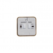 Выключатель 2-кл. ОП Blanca 10А IP20 (сх. 5) 250В с подсветкой с изолир. пластиной ясень SE BLNVA105115 BLNVA105115