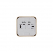 Розетка 1-м ОП Blanca 16А IP20 250В с заземл. защ. шторки с изолир. пластиной ясень SE BLNRA011115 BLNRA011115