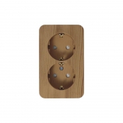 Розетка 2-м ОП Blanca 16А IP20 250В с заземл. защ. шторки с изолир. пластиной ясень SE BLNRA011215 BLNRA011215