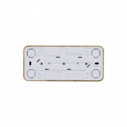 Розетка 3-м ОП Blanca 16А IP20 250В без заземл. без защ. шторок с изолир. пластиной ясень SE BLNRA000315 BLNRA000315