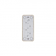 Розетка 3-м ОП Blanca 16А IP20 250В с заземл. защ. шторки с изолир. пластиной ясень SE BLNRA011315 BLNRA011315