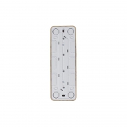 Розетка 4-м ОП Blanca 16А IP20 250В без заземл. без защ. шторок с изолир. пластиной ясень SE BLNRA000415 BLNRA000415