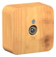 Розетка телевизионная TV ОП Blanca коннектор с изолир. пластиной ясень SE BLNTA000015 BLNTA000015