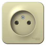 Розетка 1-м ОП Blanca 16А IP20 250В без заземл. без защ. шторок с изолир. пластиной беж. SE BLNRA000117 BLNRA000117