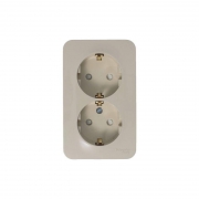 Розетка 2-м ОП Blanca 16А IP20 250В с заземл. защ. шторки с изолир. пластиной беж. SE BLNRA011217 BLNRA011217