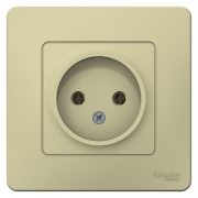 Розетка 1-м СП Blanca 16А IP20 250В без заземл. без защ. шторок беж. SE BLNRS000017 BLNRS000017