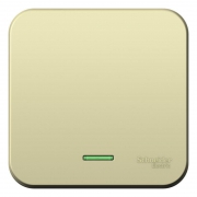 Выключатель 1-кл. ОП Blanca 10А IP20 (сх. 1) 250В с подсветкой с изолир. пластиной беж. SE BLNVA101117 BLNVA101117