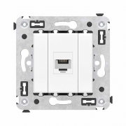 Розетка телефонная 1-м СП Avanti 