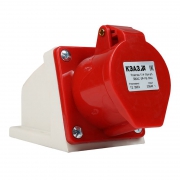 Розетка 114 16А 380В AC 3P+PE 6ч для монтажа на поверхность IP44 КЭАЗ 222754 222754