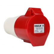 Розетка кабельная 224 32А 380AC 3P+PE 6ч IP44 КЭАЗ 222752 222752