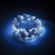 Светильник светодиодный садовый SLR-G03-100W нить 100LED холод. бел. на солнечн. батарее ФАZА 5033313 5033313