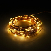 Светильник светодиодный садовый SLR-G03-100Y нить 100LED желт. на солнечн. батарее ФАZА 5033320 5033320