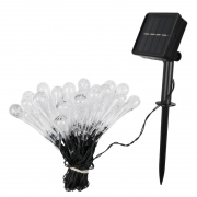 Светильник светодиодный SLR-G08-30W садовый; гирлянда капли теплый бел. солнечная батарея ФАZА 5040960 5040960