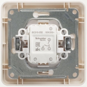 Выключатель 2-кл. СП W59 10А IP20 10AX в сборе сл. кость SE VS510-252-28 VS510-252-28