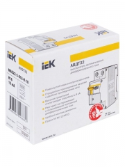 Выключатель автоматический дифференциального тока 2п (1P+N) B 16А 10мА тип A 6кА АВДТ-32 IEK MAD22-5-016-B-10 MAD22-5-016-B-10