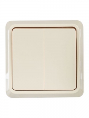 Выключатель 2-кл. ОП Октава 10А IP20 ВС20-2-0-ОКм крем. IEK EVO20-K33-10-DC EVO20-K33-10-DC