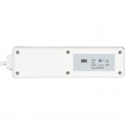 Удлинитель 3х1.5м с заземл. 16А IP20 У03К 2P+PE 250В ПВС 3х1 с выкл. IEK WYP10-16-03-01-ZK-17 WYP10-16-03-01-ZK-17