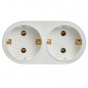 Разветвитель 2-м 16А IP20 Т-01/02 кругл. IEK WTP10-16-02 WTP10-16-02