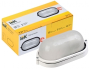 Светильник НПП 1401 60Вт E27 IP54 бел. овал IEK LNPP0-1401-1-060-K01 LNPP0-1401-1-060-K01