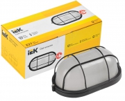 Светильник НПП 1402 60Вт E27 IP54 черн. овал с решеткой IEK LNPP0-1402-1-060-K02 LNPP0-1402-1-060-K02