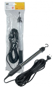 Светильник светодиодный переносной ДРО 2060 IP44 шнур 10м черн. IEK LDRO1-2060-04-10-K02 LDRO1-2060-04-10-K02