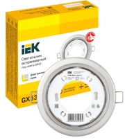 Светильник точечный GX53 встраив. хром. IEK LUVB0-GX53-1-K23 LUVB0-GX53-1-K23