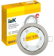 Светильник точечный GX53 встраив. матов. хром. IEK LUVB0-GX53-1-K27 LUVB0-GX53-1-K27