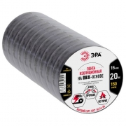 Изолента ПВХ 15ммх20м черн. ЭРА C0036552 C0036552