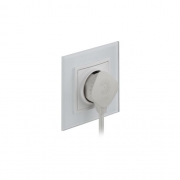 Вилка плоская V5 16А с заземл. прямой ввод (10/200/7000) бел. ЭРА Б0019192 Б0019192