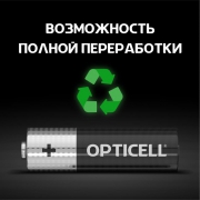 Элемент питания алкалиновый AA/LR6 (блист. 4шт) Basic Opticell 5051001 5051001