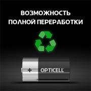 Элемент питания алкалиновый C/LR14 1.5В (блист. 2шт) Basic Opticell 5051004 5051004