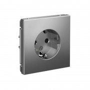 Розетка ArtGallery 16А с заземл. защ. шторки механизм сталь SE GAL000945 GAL000945