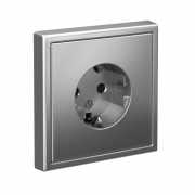 Розетка ArtGallery 16А с заземл. защ. шторки механизм сталь SE GAL000945 GAL000945