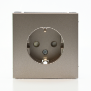Розетка ArtGallery 16А с заземл. защ. шторки механизм шампань SE GAL000545 GAL000545