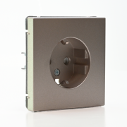 Розетка ArtGallery 16А с заземл. защ. шторки механизм шампань SE GAL000545 GAL000545